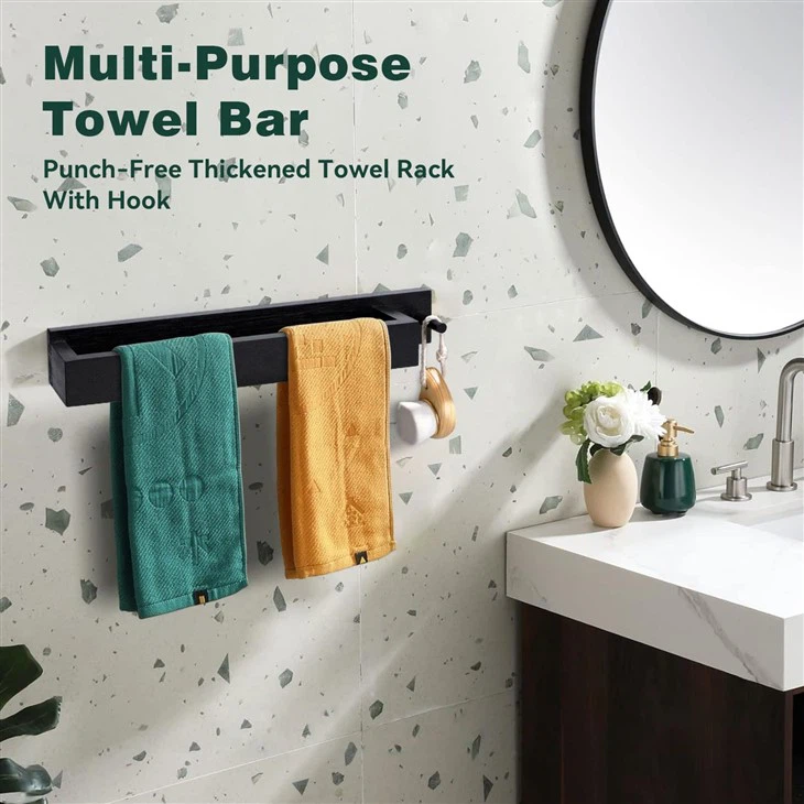 Black Bamboo Towel Rack For Bathroom best