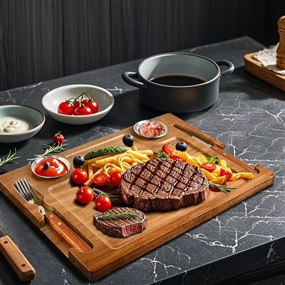 ست تخته استیک چوبی اقاقیا